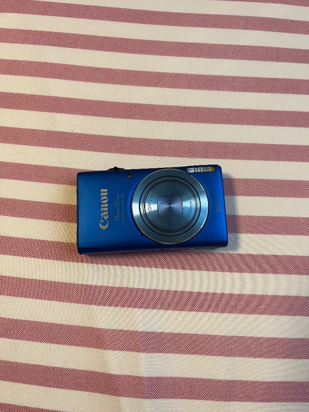 Canon PowerShot ELPH 115 IS Blue 16MP Point & Shoot 8x Zoom IS 2.7" + charger